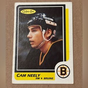 Cam Neely 1986/87 O-Pee-Chee Boston Bruins Hockey Card